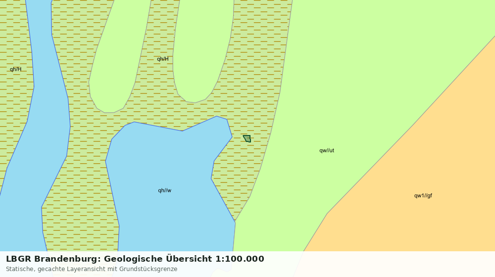 Statische Kartenansicht: LBGR Brandenburg: Geologische Übersicht 1:100.000