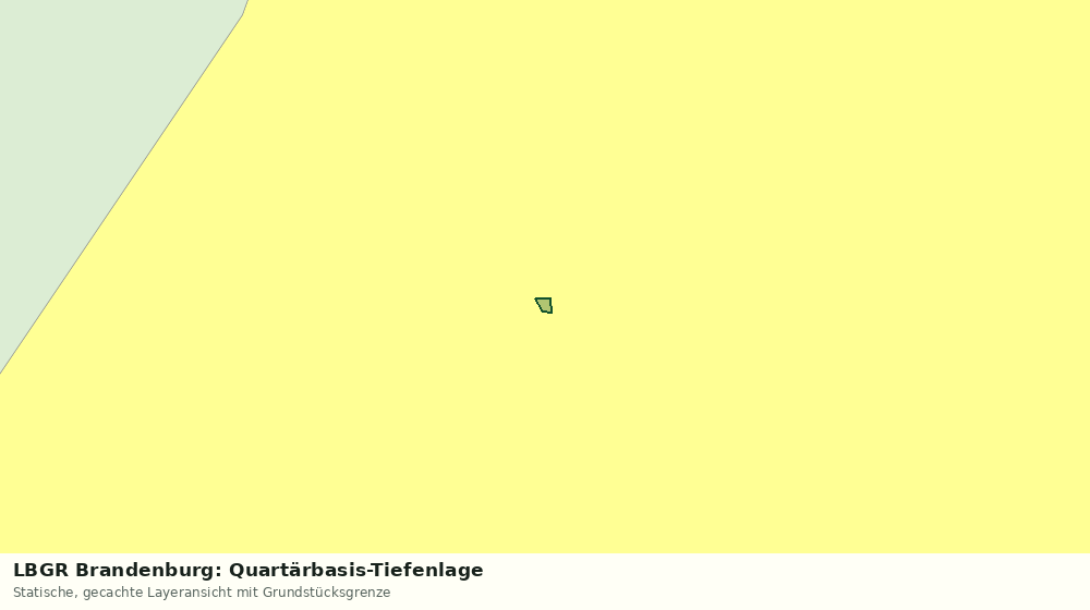 Statische Kartenansicht: LBGR Brandenburg: Quartärbasis-Tiefenlage