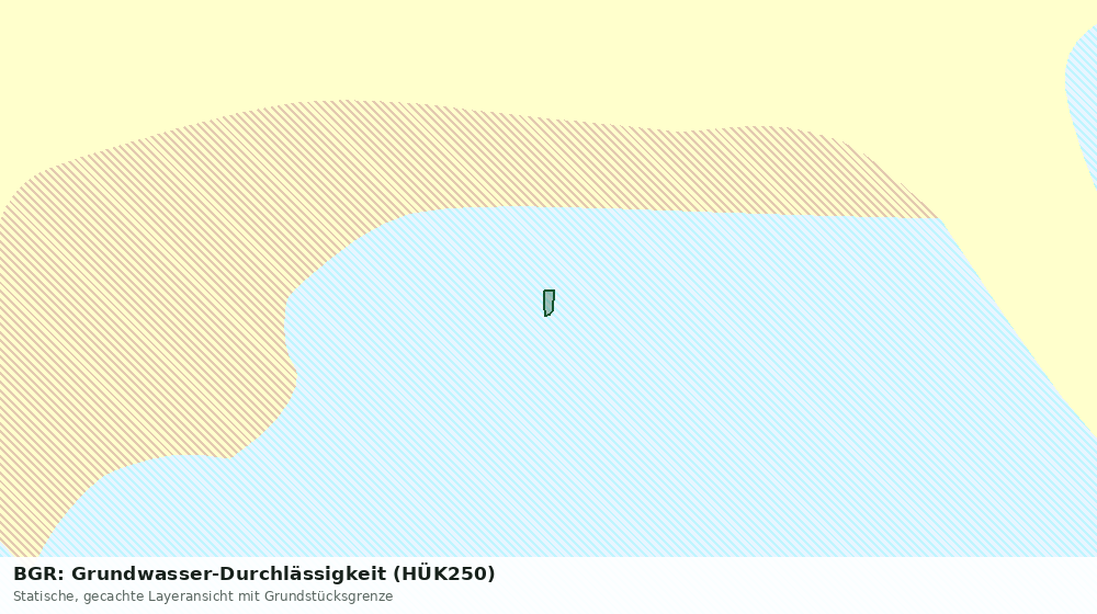Statische Kartenansicht: BGR: Grundwasser-Durchlässigkeit (HÜK250)