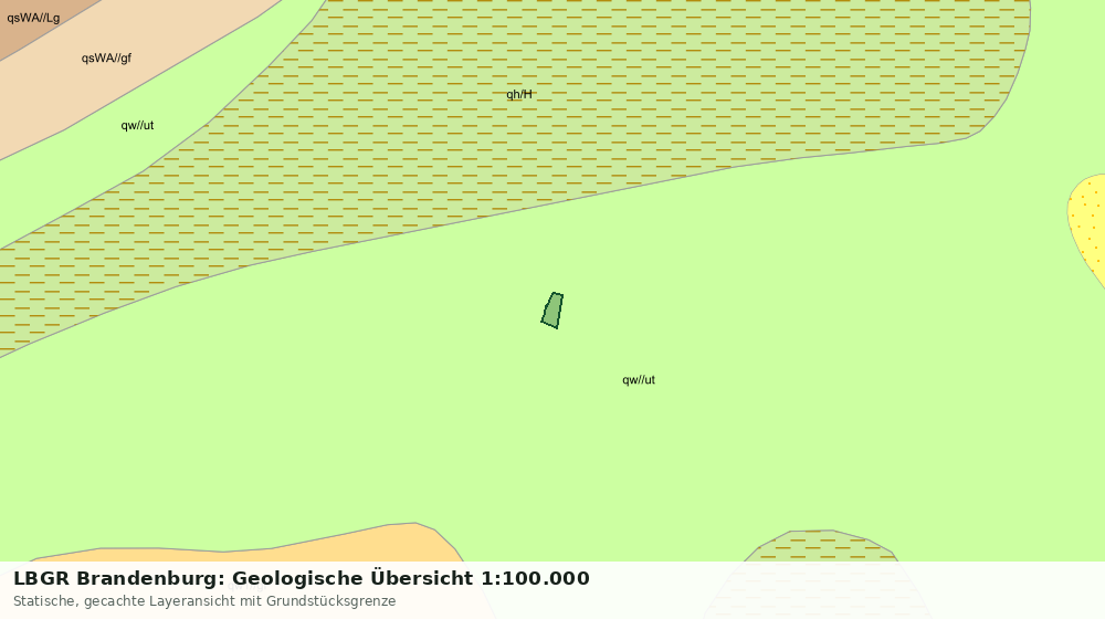 Statische Kartenansicht: LBGR Brandenburg: Geologische Übersicht 1:100.000