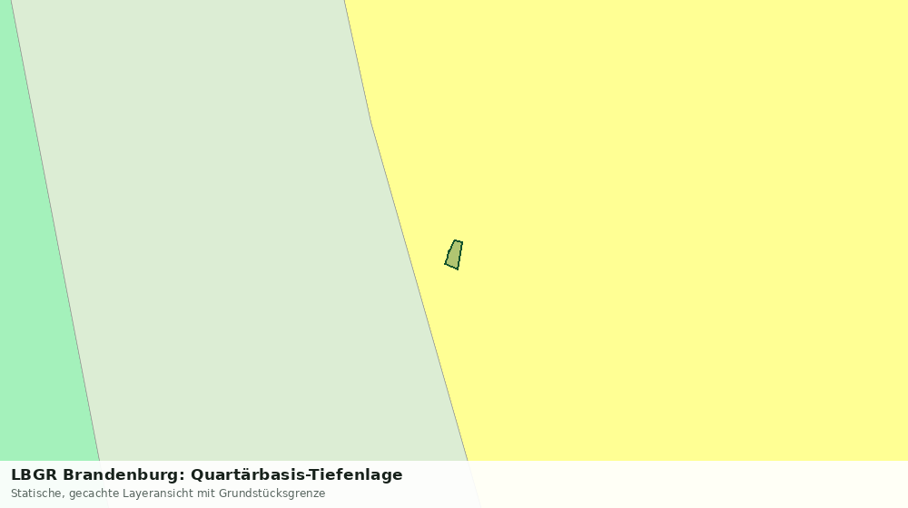 Statische Kartenansicht: LBGR Brandenburg: Quartärbasis-Tiefenlage