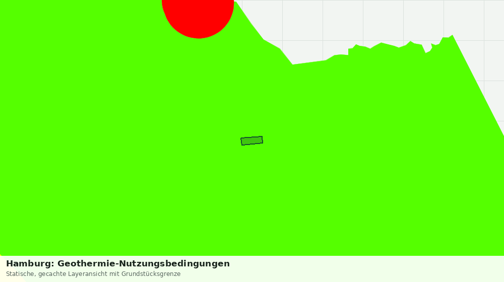Statische Kartenansicht: Hamburg: Geothermie-Nutzungsbedingungen