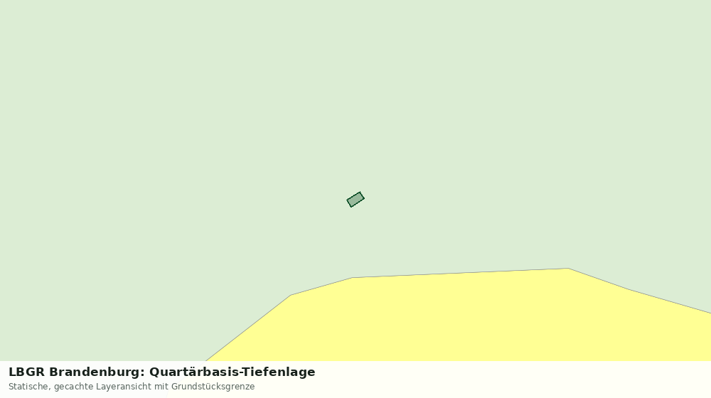Statische Kartenansicht: LBGR Brandenburg: Quartärbasis-Tiefenlage