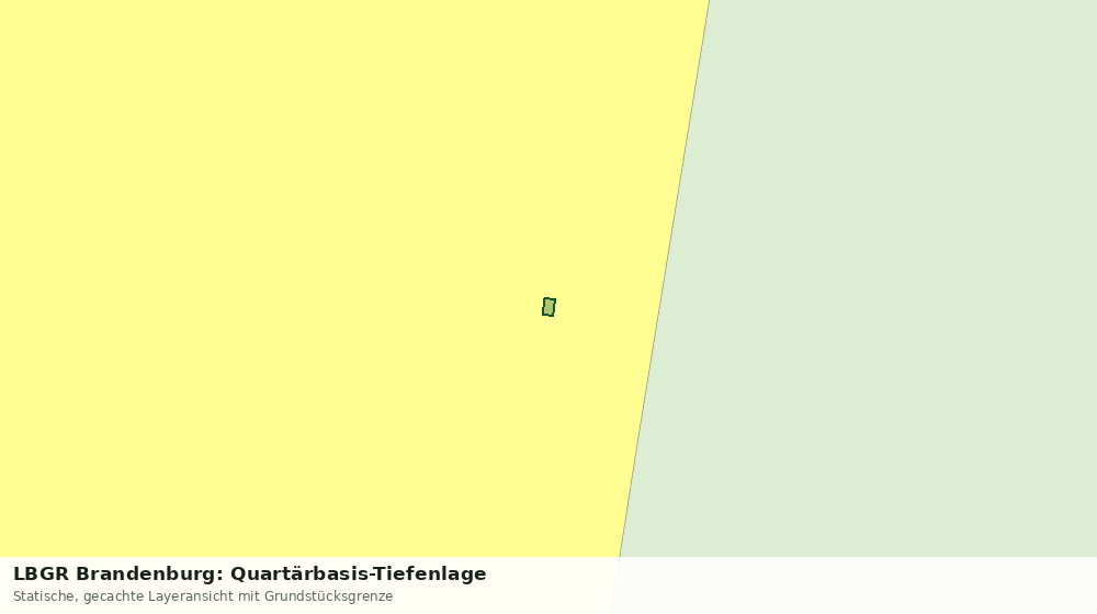 Statische Kartenansicht: LBGR Brandenburg: Quartärbasis-Tiefenlage
