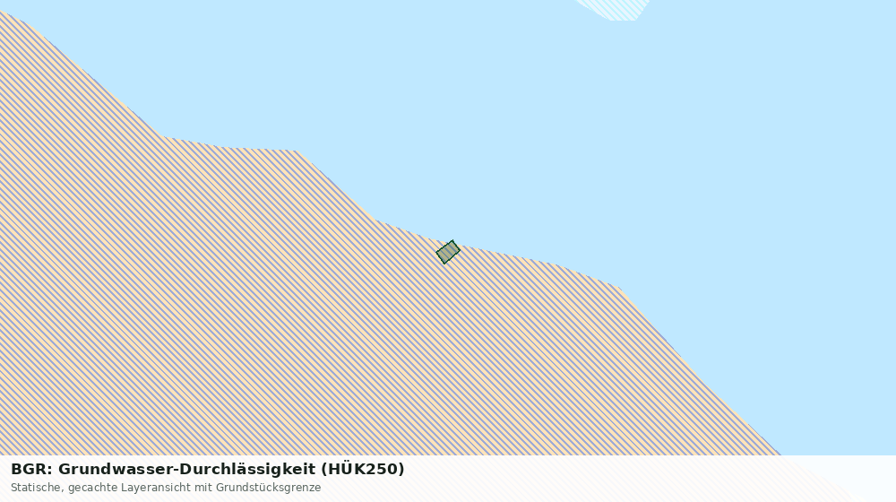 Statische Kartenansicht: BGR: Grundwasser-Durchlässigkeit (HÜK250)