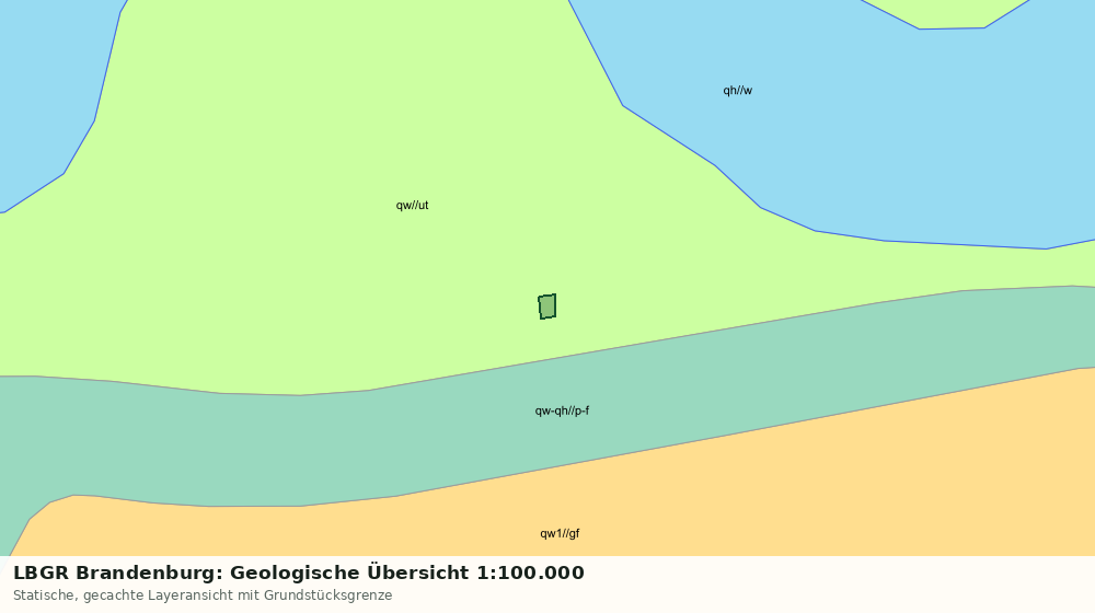 Statische Kartenansicht: LBGR Brandenburg: Geologische Übersicht 1:100.000