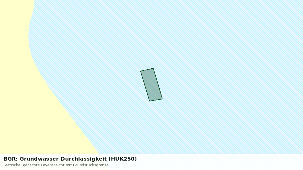 Statische Kartenansicht: BGR: Grundwasser-Durchlässigkeit (HÜK250)