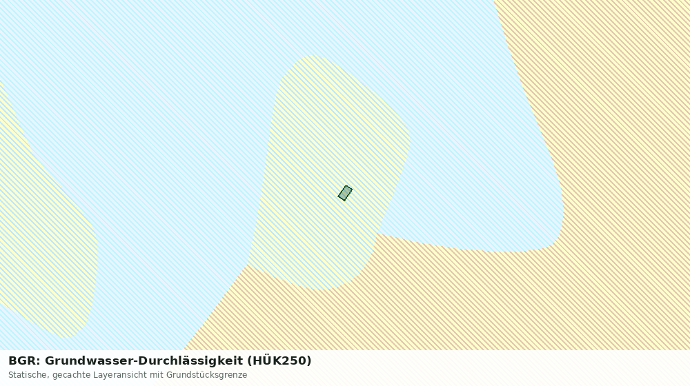 Statische Kartenansicht: BGR: Grundwasser-Durchlässigkeit (HÜK250)