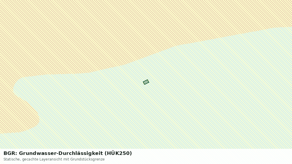 Statische Kartenansicht: BGR: Grundwasser-Durchlässigkeit (HÜK250)