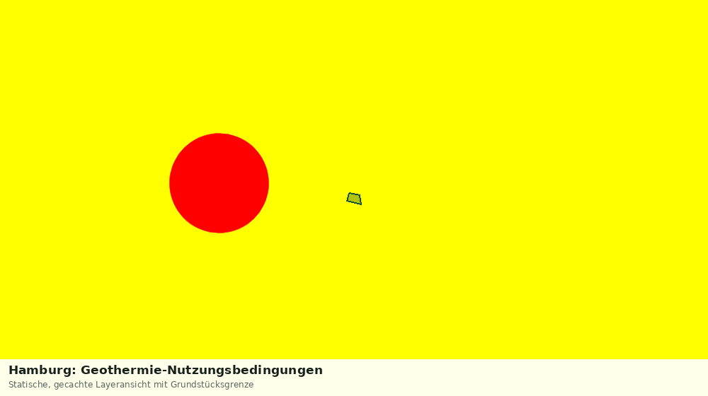 Statische Kartenansicht: Hamburg: Geothermie-Nutzungsbedingungen