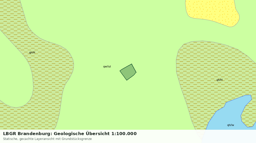 Statische Kartenansicht: LBGR Brandenburg: Geologische Übersicht 1:100.000