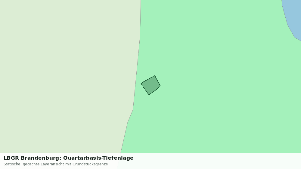 Statische Kartenansicht: LBGR Brandenburg: Quartärbasis-Tiefenlage