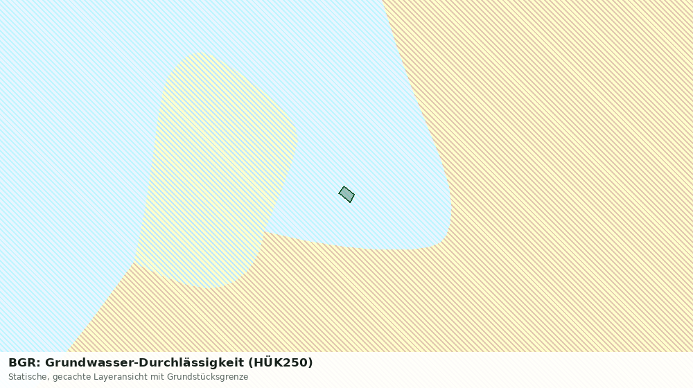 Statische Kartenansicht: BGR: Grundwasser-Durchlässigkeit (HÜK250)