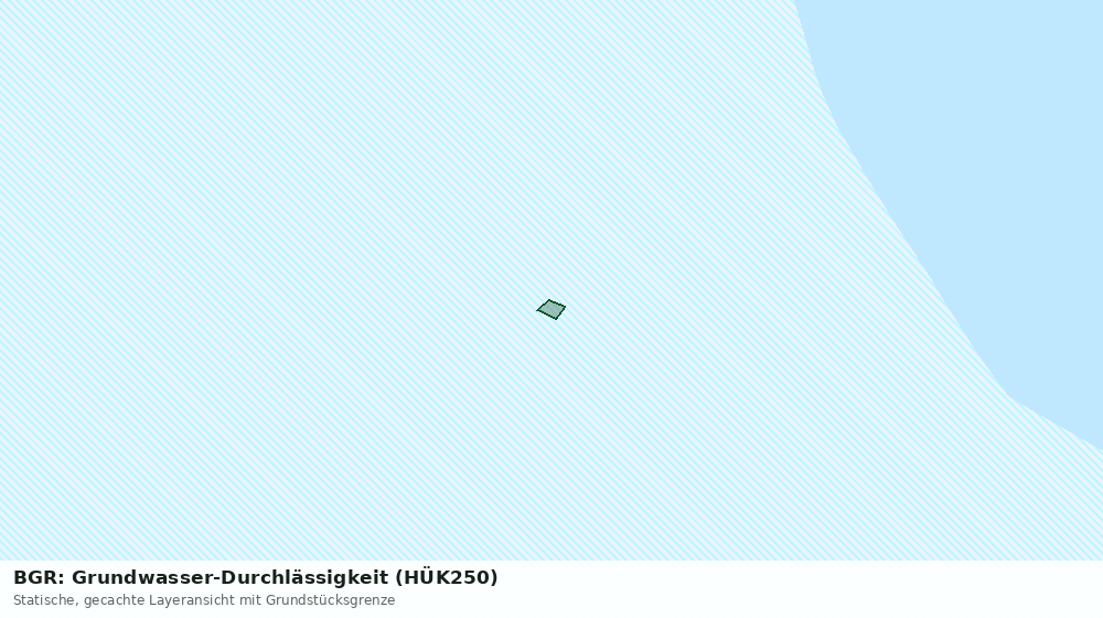 Statische Kartenansicht: BGR: Grundwasser-Durchlässigkeit (HÜK250)