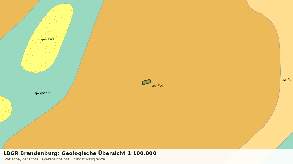 Statische Kartenansicht: LBGR Brandenburg: Geologische Übersicht 1:100.000