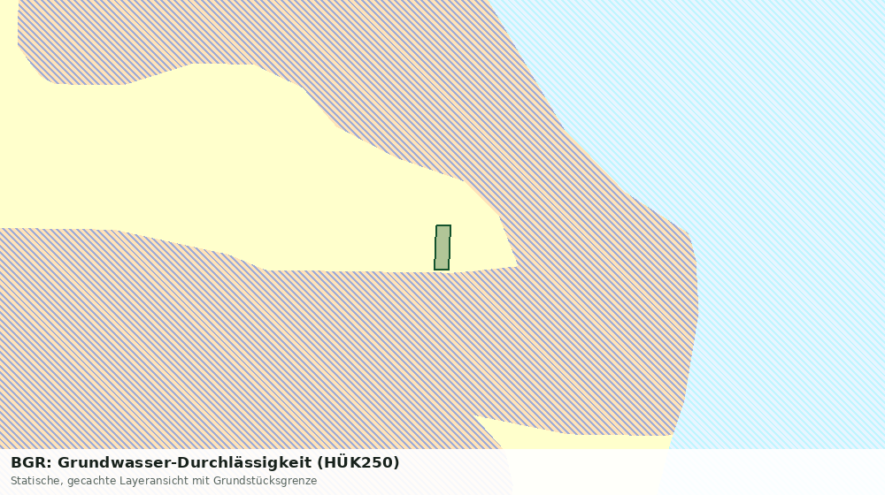 Statische Kartenansicht: BGR: Grundwasser-Durchlässigkeit (HÜK250)