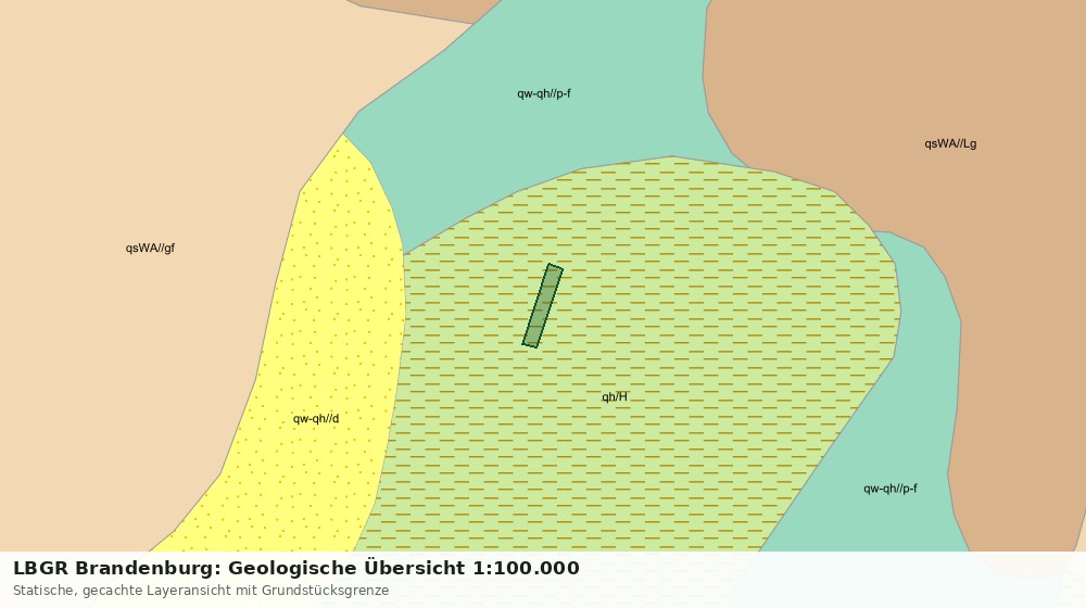 Statische Kartenansicht: LBGR Brandenburg: Geologische Übersicht 1:100.000