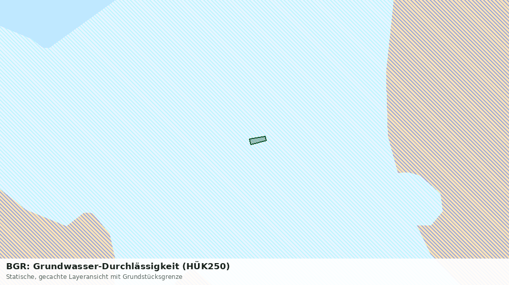 Statische Kartenansicht: BGR: Grundwasser-Durchlässigkeit (HÜK250)