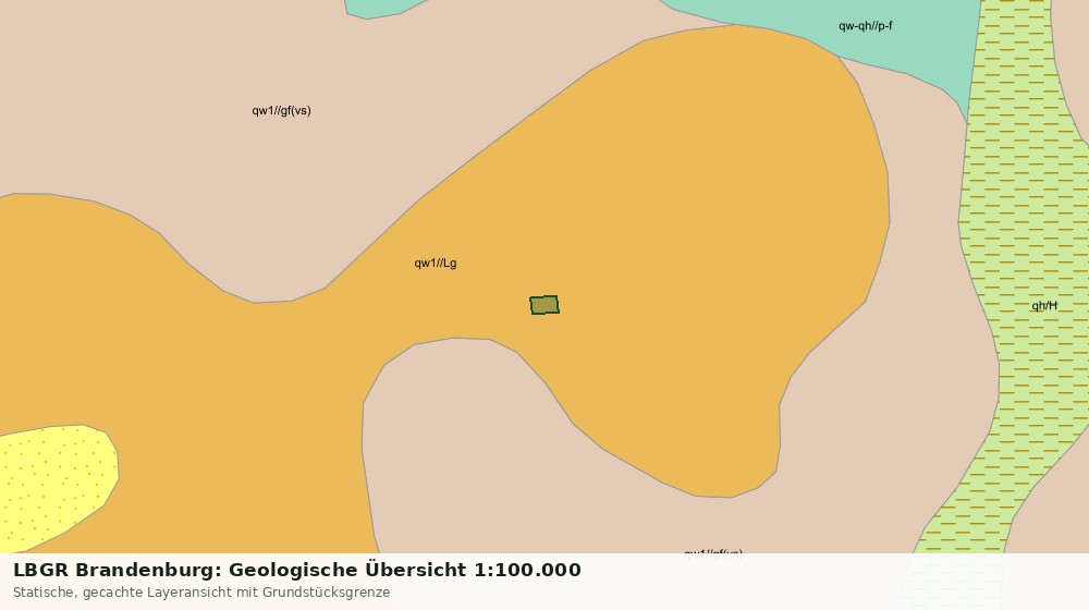 Statische Kartenansicht: LBGR Brandenburg: Geologische Übersicht 1:100.000