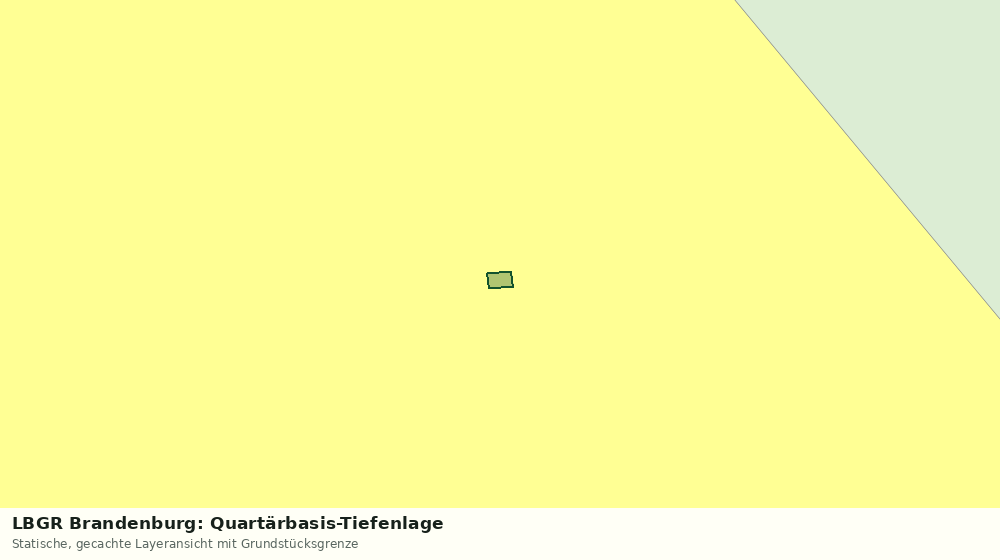 Statische Kartenansicht: LBGR Brandenburg: Quartärbasis-Tiefenlage