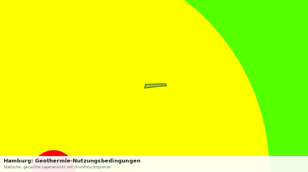 Statische Kartenansicht: Hamburg: Geothermie-Nutzungsbedingungen