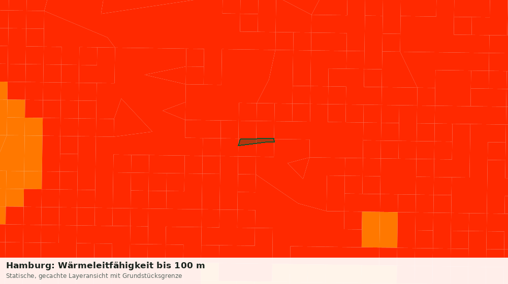 Statische Kartenansicht: Hamburg: Wärmeleitfähigkeit bis 100 m