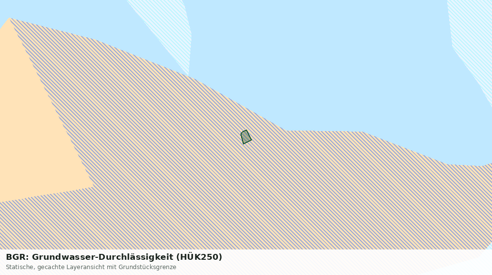 Statische Kartenansicht: BGR: Grundwasser-Durchlässigkeit (HÜK250)