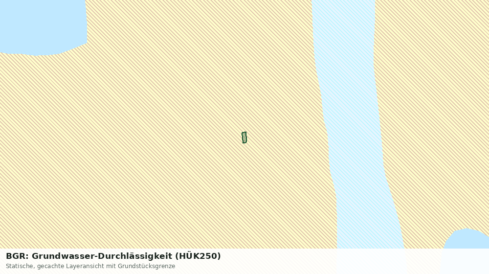 Statische Kartenansicht: BGR: Grundwasser-Durchlässigkeit (HÜK250)