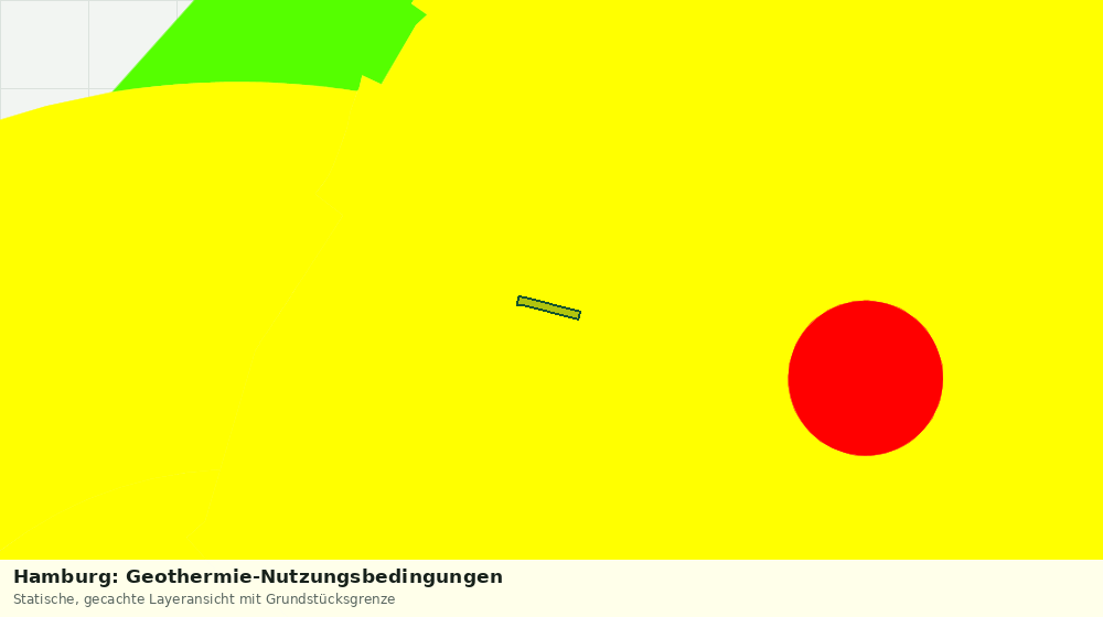 Statische Kartenansicht: Hamburg: Geothermie-Nutzungsbedingungen