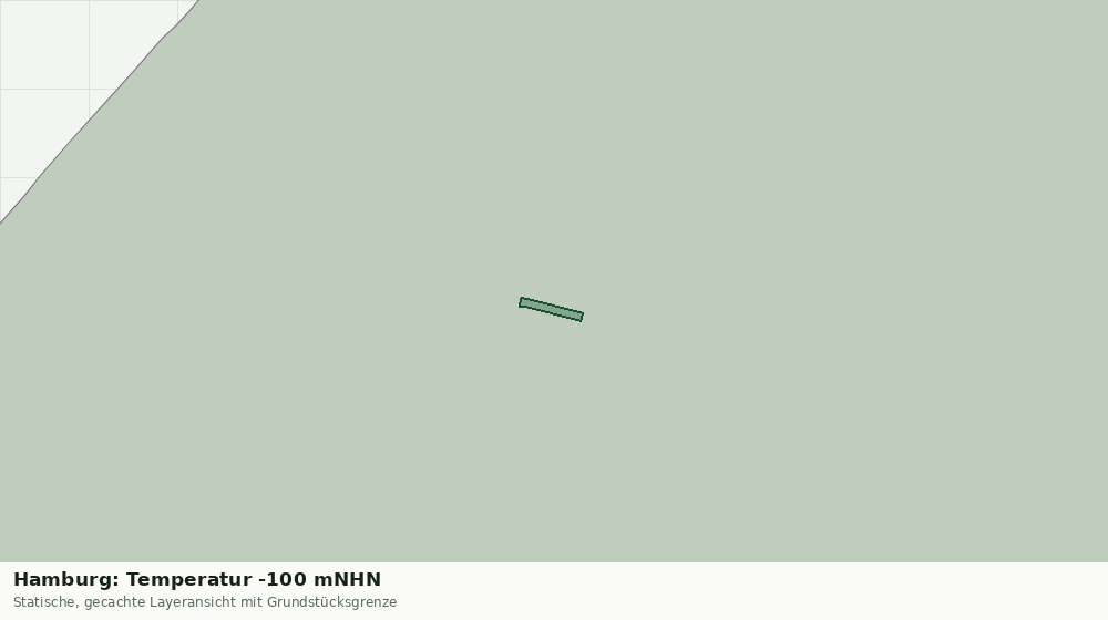 Statische Kartenansicht: Hamburg: Temperatur -100 mNHN