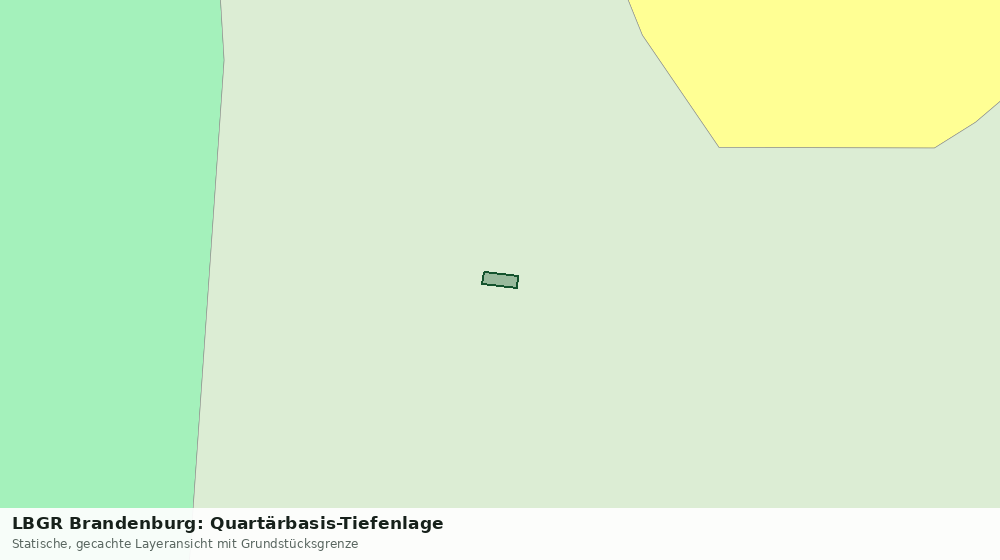 Statische Kartenansicht: LBGR Brandenburg: Quartärbasis-Tiefenlage