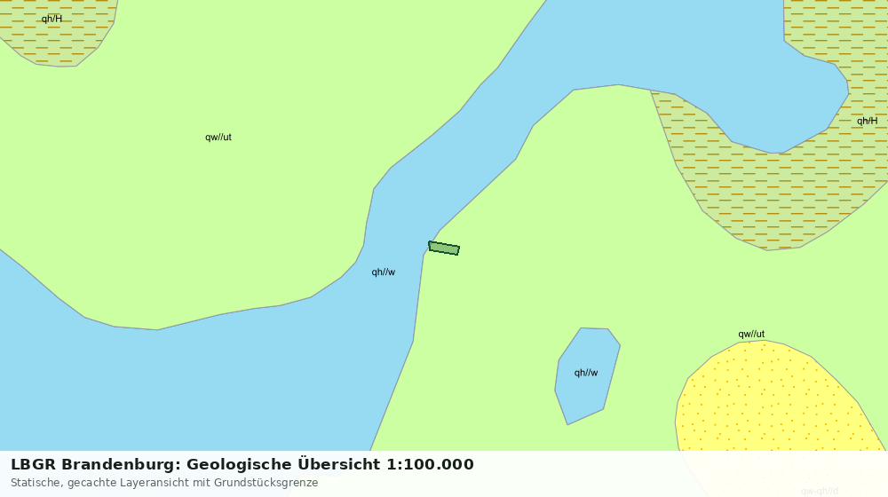 Statische Kartenansicht: LBGR Brandenburg: Geologische Übersicht 1:100.000