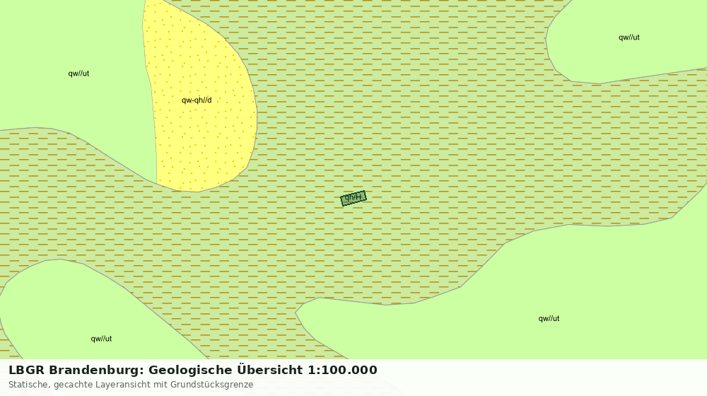 Statische Kartenansicht: LBGR Brandenburg: Geologische Übersicht 1:100.000