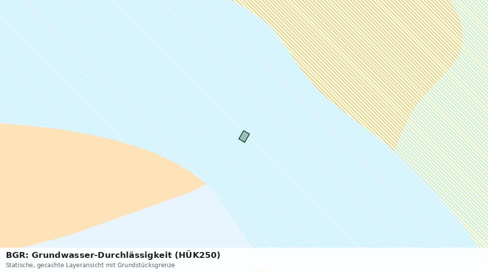 Statische Kartenansicht: BGR: Grundwasser-Durchlässigkeit (HÜK250)