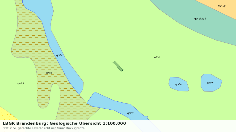 Statische Kartenansicht: LBGR Brandenburg: Geologische Übersicht 1:100.000
