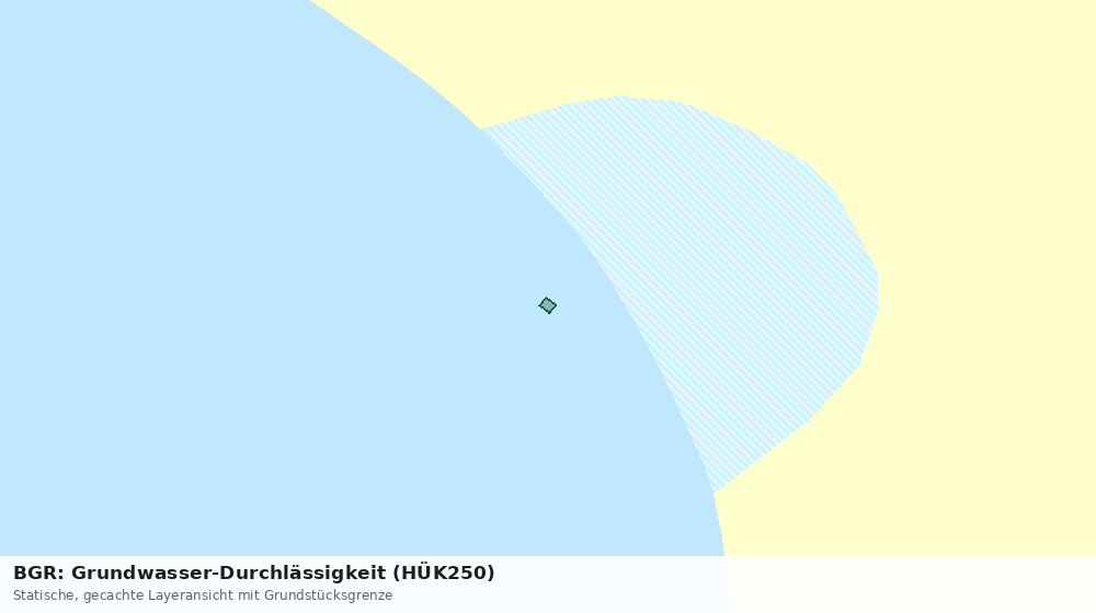 Statische Kartenansicht: BGR: Grundwasser-Durchlässigkeit (HÜK250)