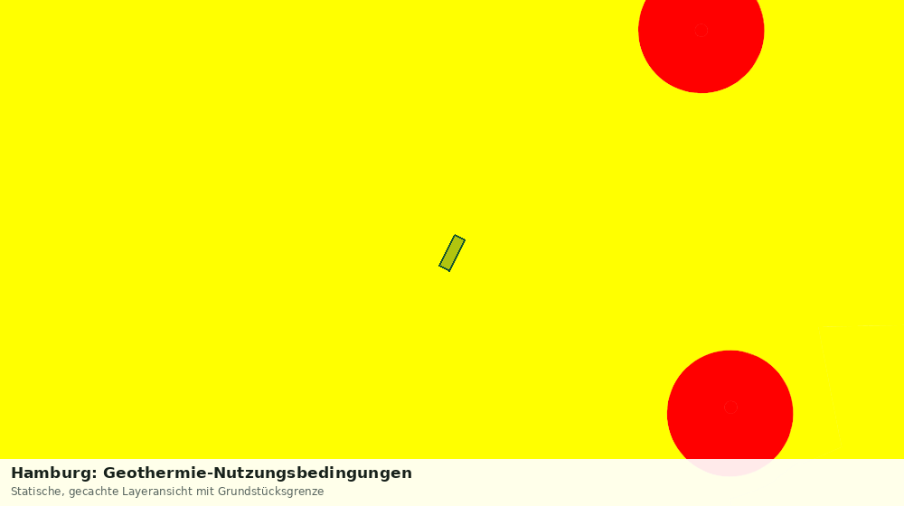 Statische Kartenansicht: Hamburg: Geothermie-Nutzungsbedingungen