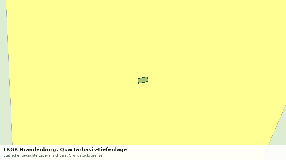 Statische Kartenansicht: LBGR Brandenburg: Quartärbasis-Tiefenlage