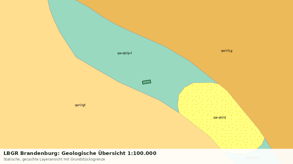Statische Kartenansicht: LBGR Brandenburg: Geologische Übersicht 1:100.000