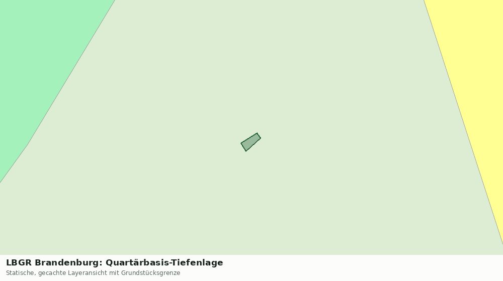 Statische Kartenansicht: LBGR Brandenburg: Quartärbasis-Tiefenlage