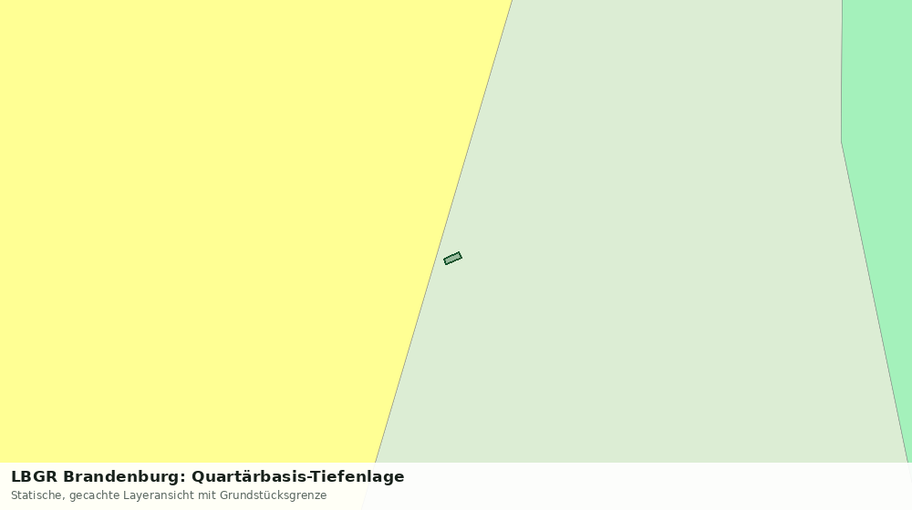 Statische Kartenansicht: LBGR Brandenburg: Quartärbasis-Tiefenlage