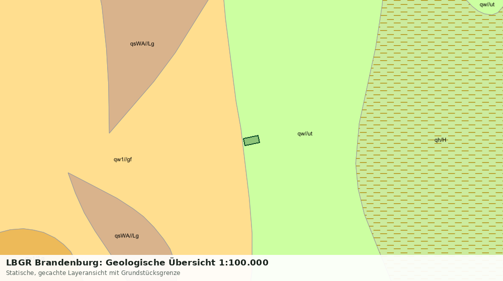Statische Kartenansicht: LBGR Brandenburg: Geologische Übersicht 1:100.000