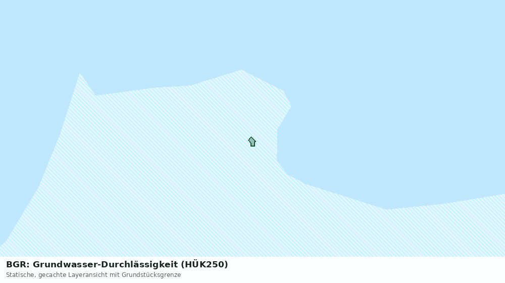 Statische Kartenansicht: BGR: Grundwasser-Durchlässigkeit (HÜK250)
