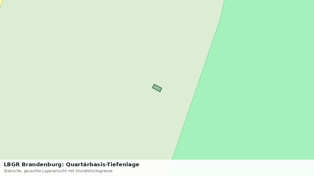Statische Kartenansicht: LBGR Brandenburg: Quartärbasis-Tiefenlage