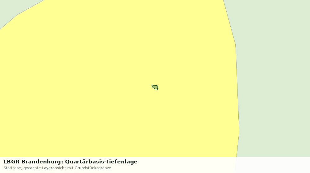 Statische Kartenansicht: LBGR Brandenburg: Quartärbasis-Tiefenlage