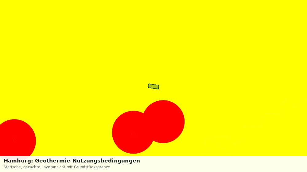 Statische Kartenansicht: Hamburg: Geothermie-Nutzungsbedingungen