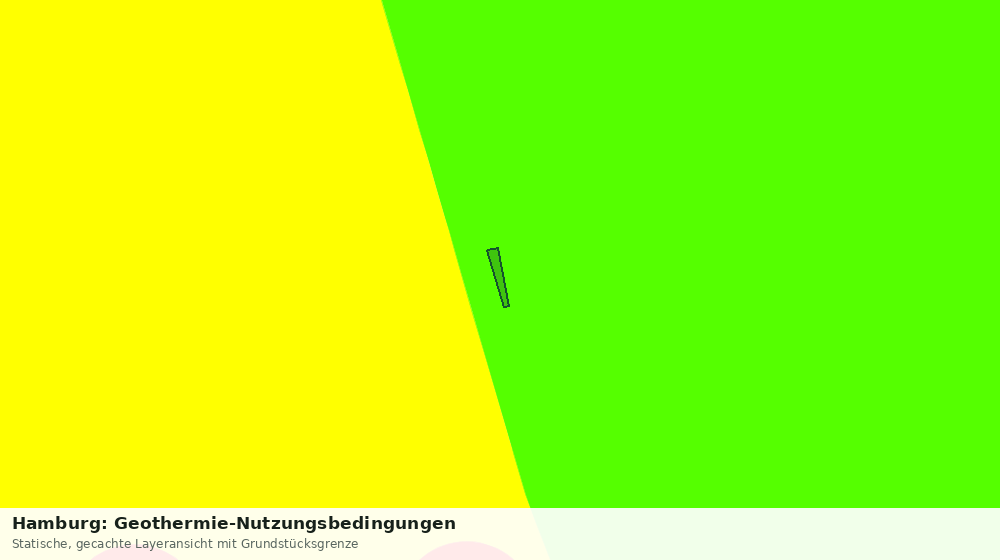 Statische Kartenansicht: Hamburg: Geothermie-Nutzungsbedingungen