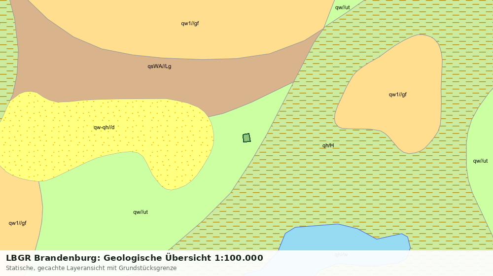 Statische Kartenansicht: LBGR Brandenburg: Geologische Übersicht 1:100.000