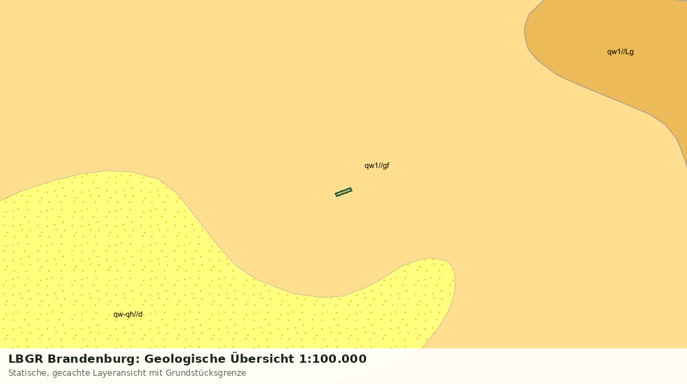 Statische Kartenansicht: LBGR Brandenburg: Geologische Übersicht 1:100.000