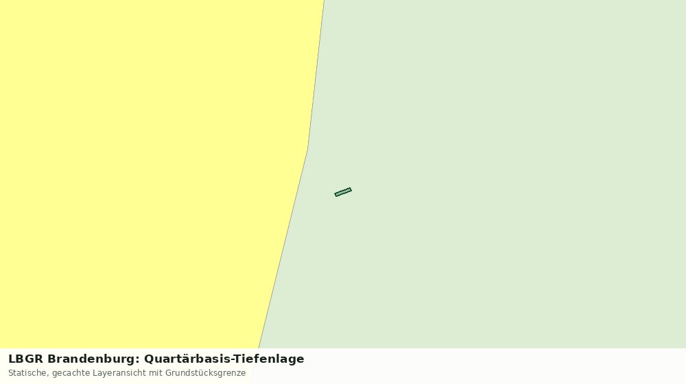 Statische Kartenansicht: LBGR Brandenburg: Quartärbasis-Tiefenlage